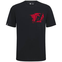 New Jersey Devils Levelwear Focal Blasted T-Shirt - Black - NHL