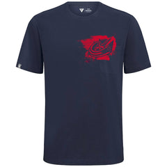 Columbus Blue Jackets Levelwear Focal Blasted T-Shirt - Navy - NHL