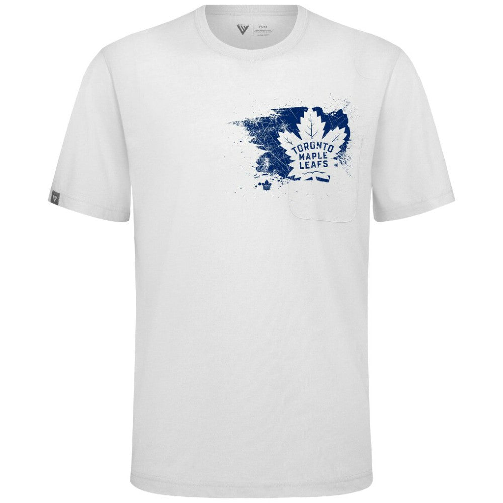 Toronto Maple Leafs Levelwear Focal Blasted T-Shirt - White - NHL