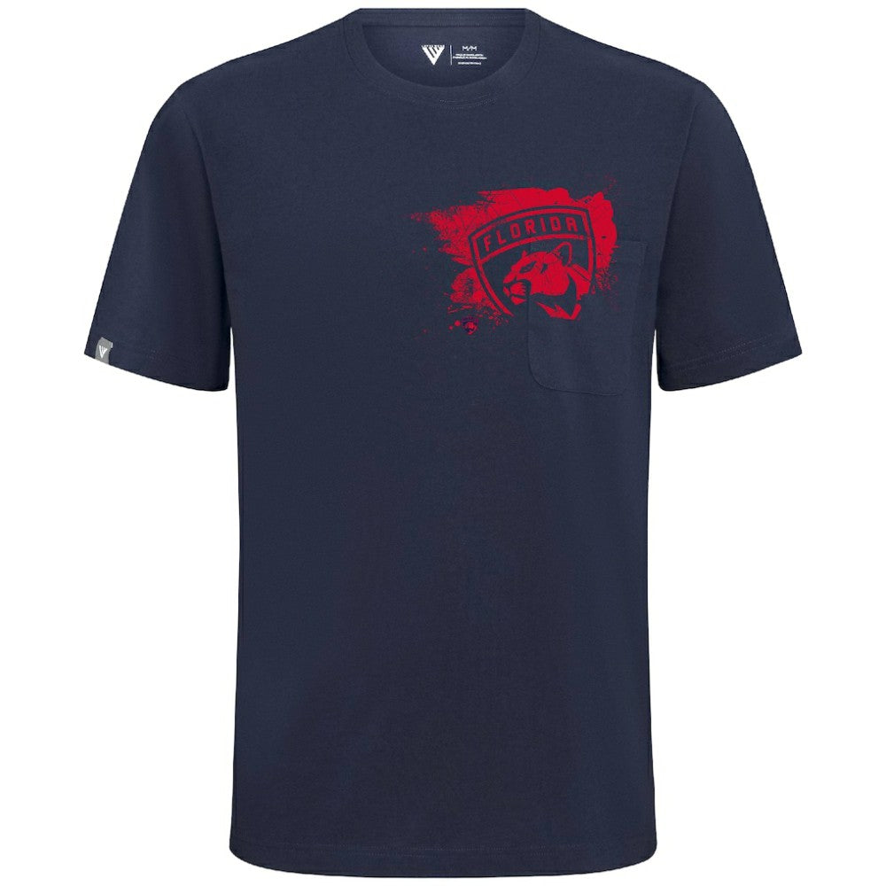 Florida Panthers Levelwear Focal Blasted T-Shirt - Navy - NHL