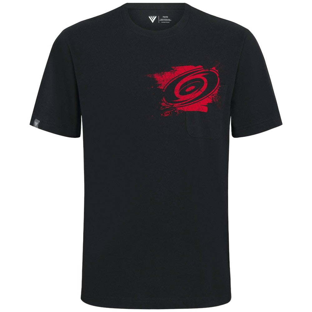 Carolina Hurricanes Levelwear Focal Blasted T-Shirt - Black - NHL