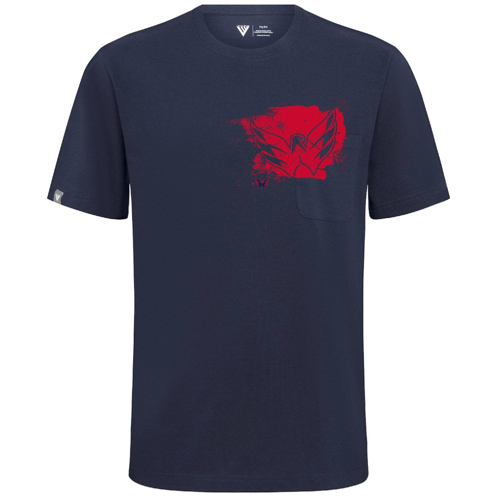 Washington Capitals Levelwear Focal Blasted T-Shirt - Navy - NHL