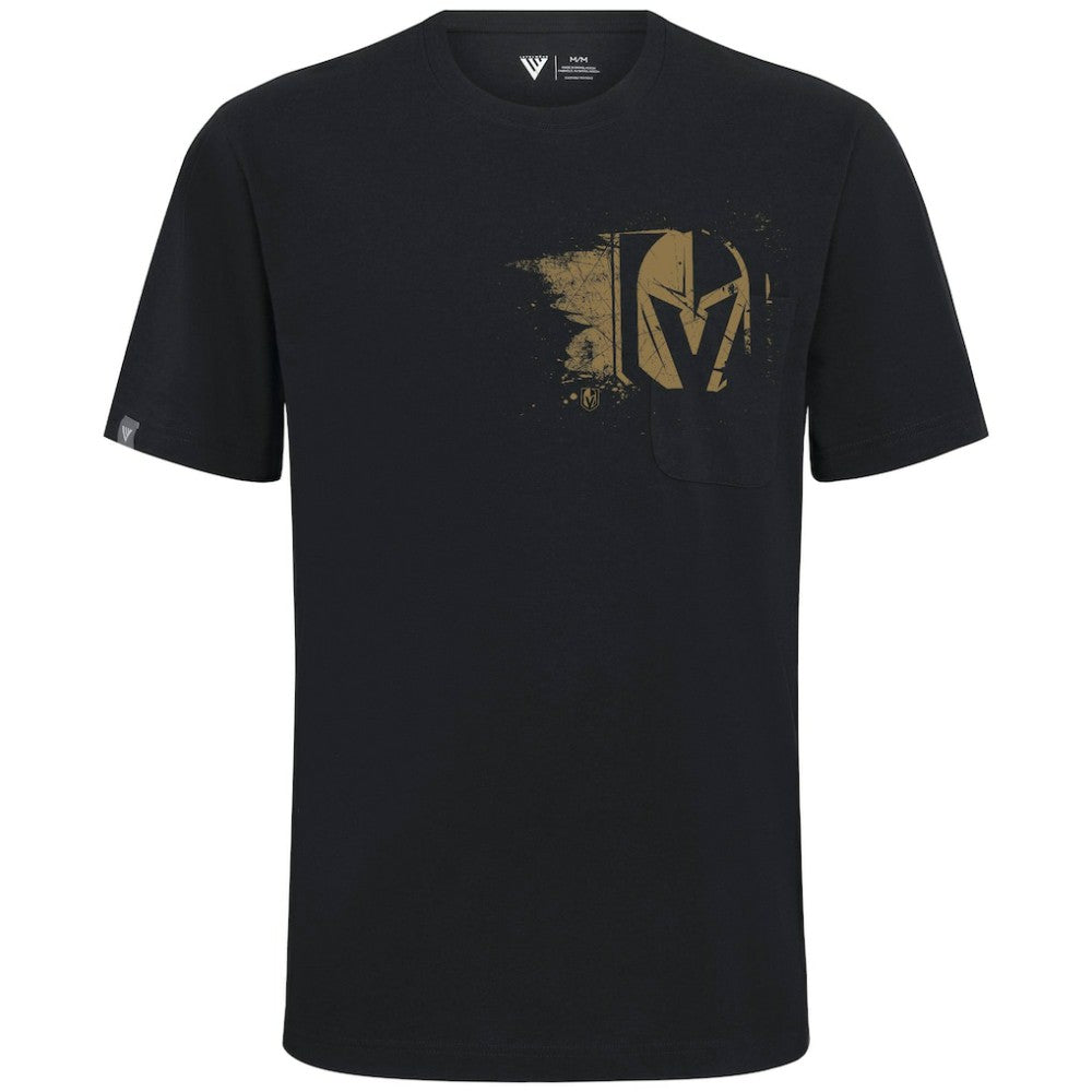 Vegas Golden Knights Levelwear Focal Blasted T-Shirt - Black - NHL
