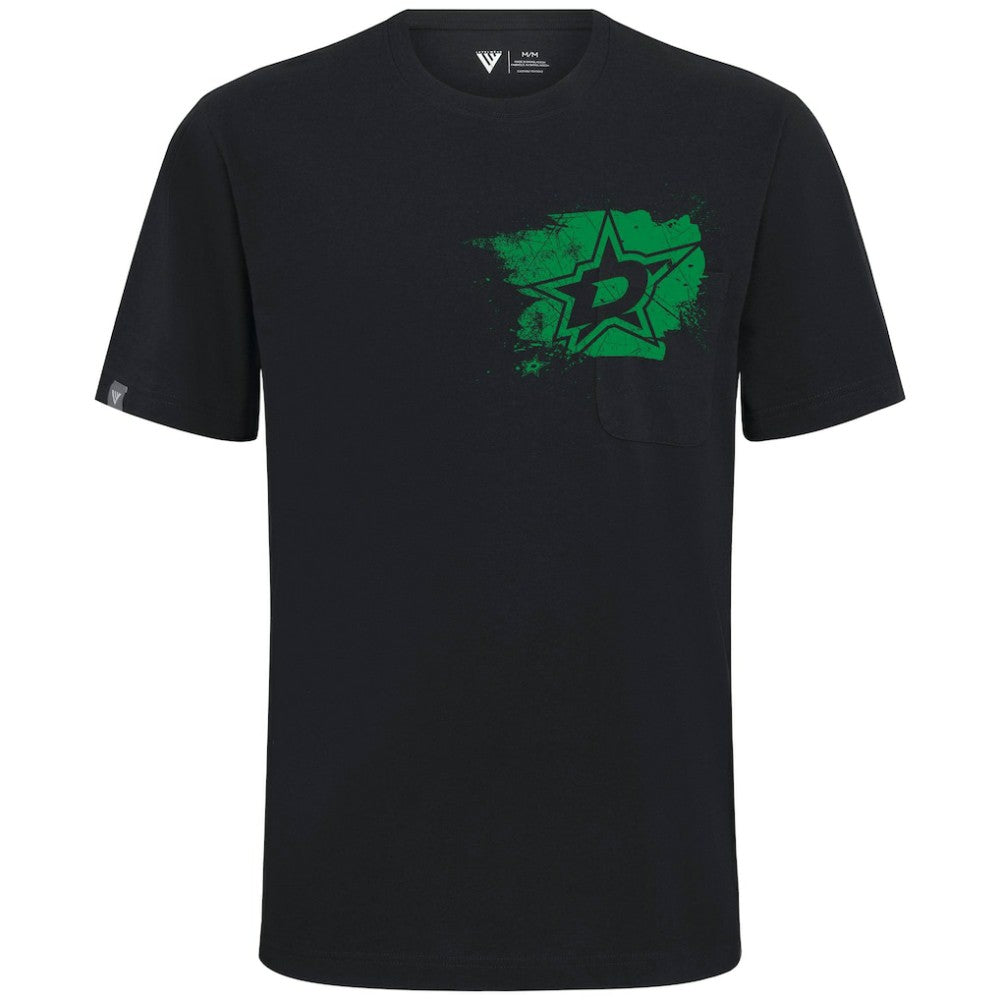 Dallas Stars Levelwear Focal Blasted T-Shirt - Black - NHL