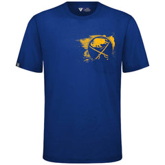 Buffalo Sabres Levelwear Focal Blasted T-Shirt - Royal - NHL