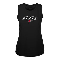 New Jersey Devils Levelwear Women's Macy Scratched Tank Top - Black - NHL