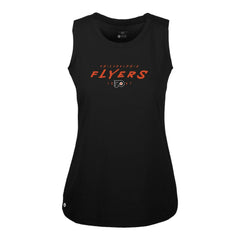 Philadelphia Flyers Levelwear Women's Macy Scratched Tank Top - Black - NHL