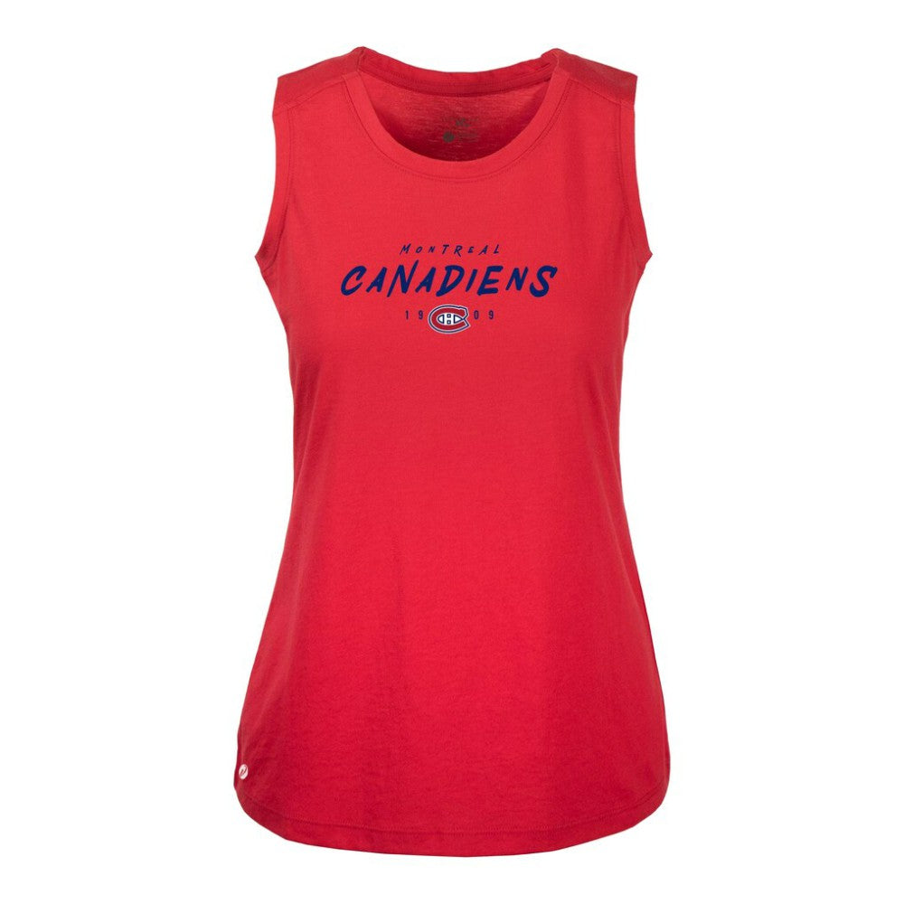 Montreal Canadiens Levelwear Women's Macy Scratched Tank Top - Red - NHL
