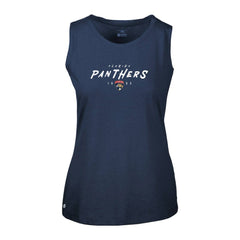 Florida Panthers Levelwear Women's Macy Scratched Tank Top - Navy - NHL