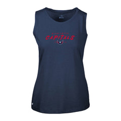Washington Capitals Levelwear Women's Macy Scratched Tank Top - Navy - NHL