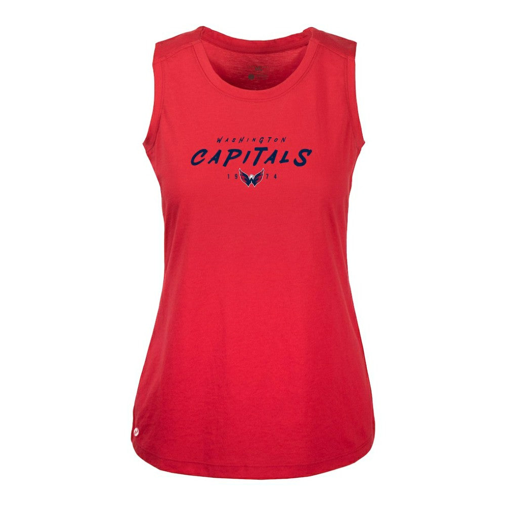 Washington Capitals Levelwear Women's Macy Scratched Tank Top - Red - NHL