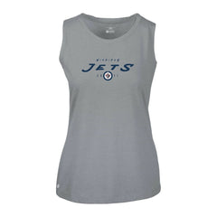 Winnipeg Jets Levelwear Women's Macy Scratched Tank Top - Gray - NHL