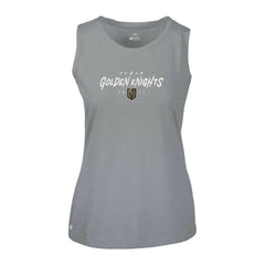 Vegas Golden Knights Levelwear Women's Macy Scratched Tank Top - Gray - NHL