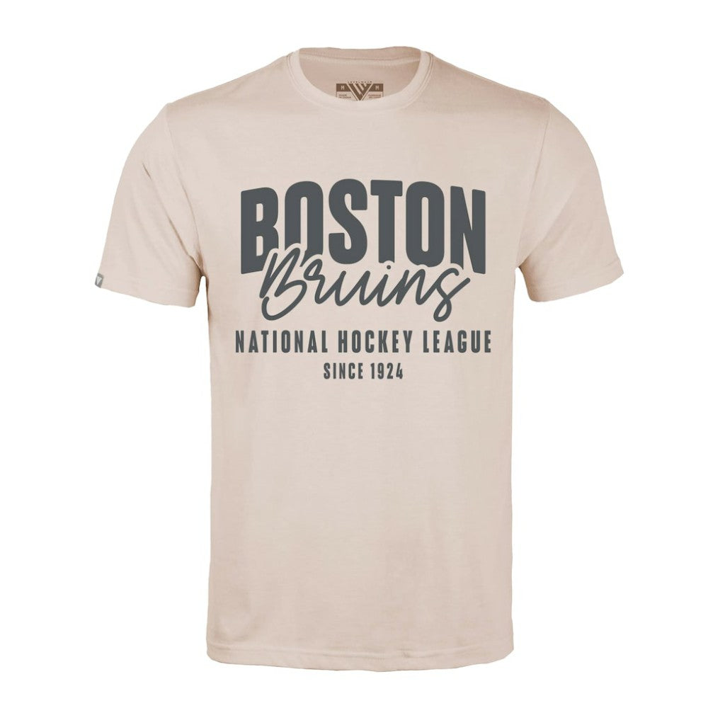 Boston Bruins Levelwear Richmond Response T-Shirt - Khaki - NHL
