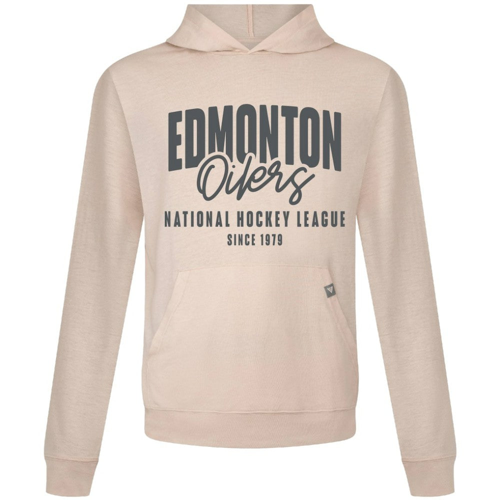 Edmonton Oilers Levelwear Relay Response Pullover Hoodie - Khaki - NHL