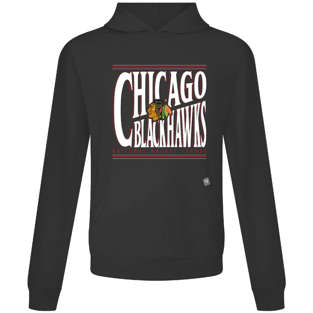 Chicago Blackhawks Levelwear Relay Powerhouse Pullover Hoodie - Black - NHL