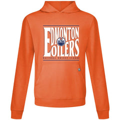 Edmonton Oilers Levelwear Relay Powerhouse Pullover Hoodie - Orange - NHL
