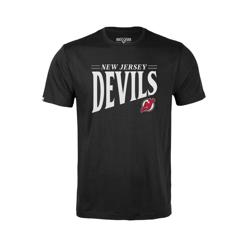 New Jersey Devils Levelwear Youth Little Richmond Tally T-Shirt - Black - NHL