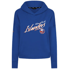 New York Islanders Levelwear Women's Sweet Sizzle Tri-Blend Cropped Pullover Hoodie - Royal - NHL
