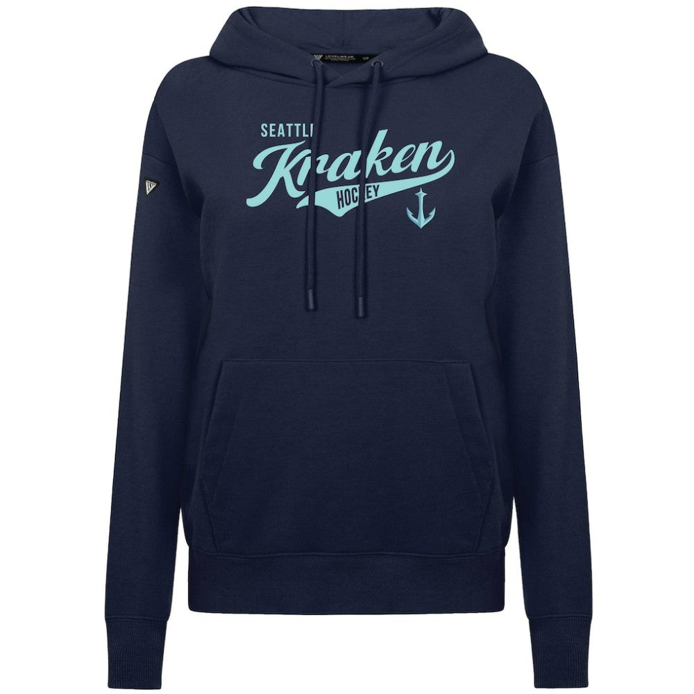 Seattle Kraken Levelwear Women's Adorn Glide Pullover Hoodie - Deep Sea Blue - NHL