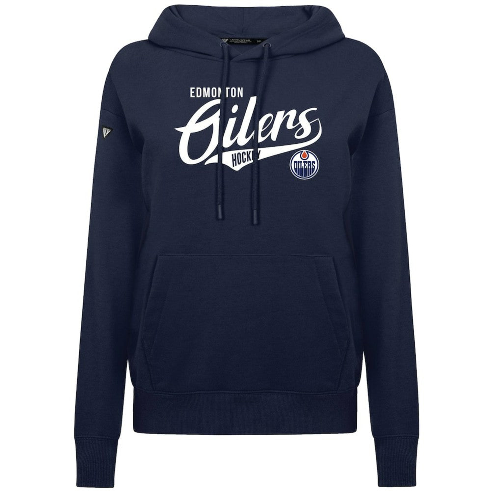Edmonton Oilers Levelwear Women's Adorn Glide Pullover Hoodie - Navy - NHL