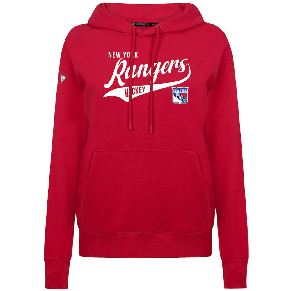 New York Rangers Levelwear Women's Adorn Glide Pullover Hoodie - Red - NHL