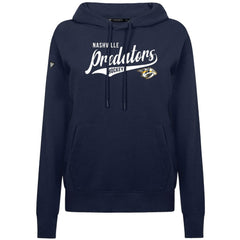 Nashville Predators Levelwear Women's Adorn Glide Pullover Hoodie - Navy - NHL