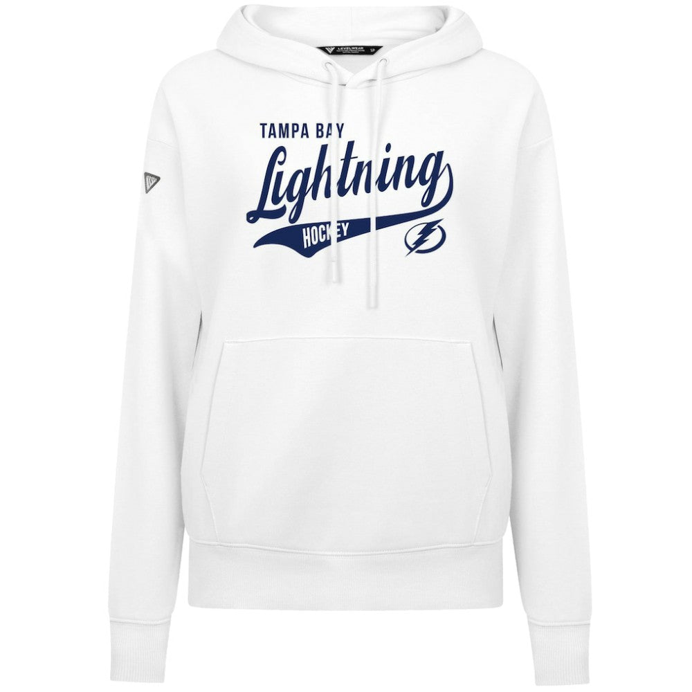 Tampa Bay Lightning Levelwear Women's Adorn Glide Pullover Hoodie - White - NHL