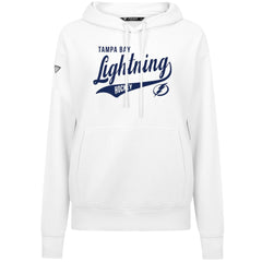 Tampa Bay Lightning Levelwear Women's Adorn Glide Pullover Hoodie - White - NHL