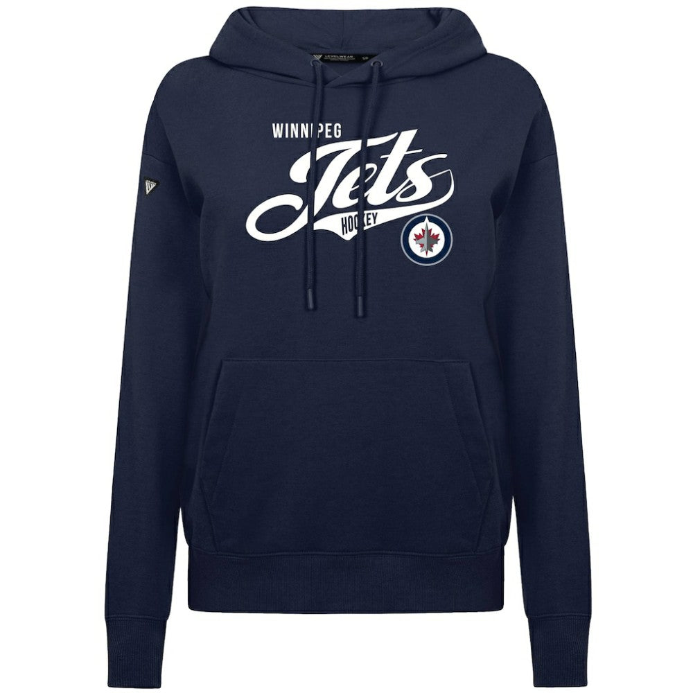 Winnipeg Jets Levelwear Women's Adorn Glide Pullover Hoodie - Navy - NHL