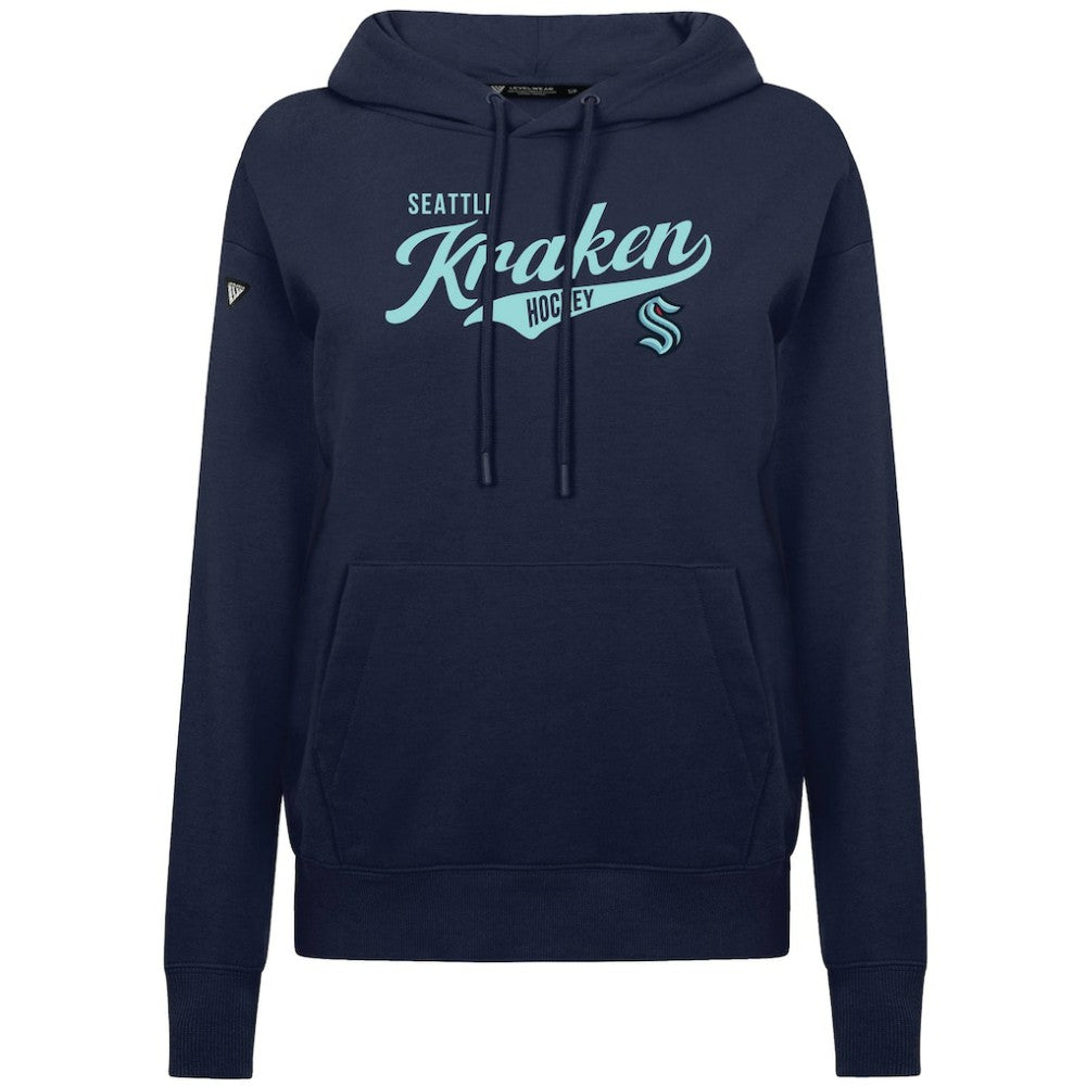 Seattle Kraken Levelwear Women's Adorn Glide Pullover Hoodie - Deep Sea Blue - NHL