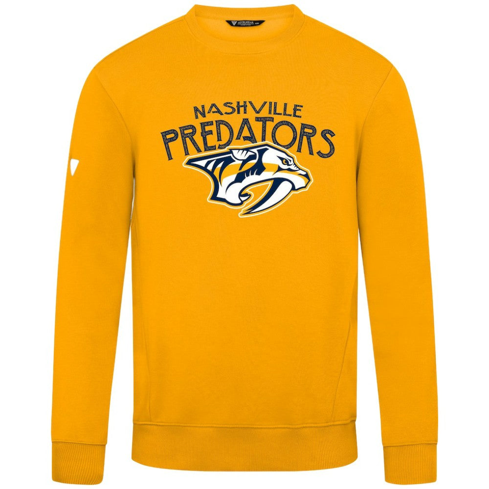 Nashville Predators Levelwear Zane Mission Sweatshirt - Gold - NHL