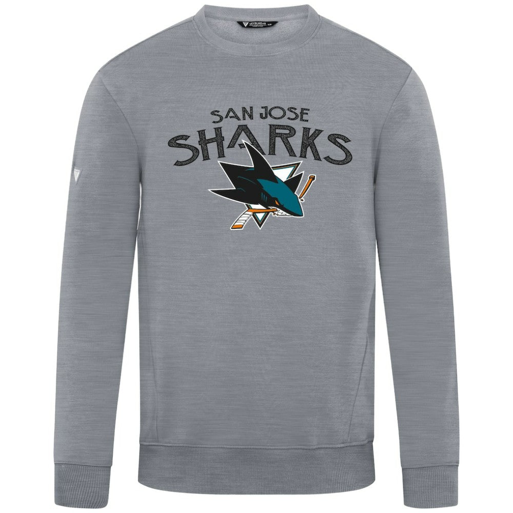 San Jose Sharks Levelwear Zane Mission Sweatshirt - Gray - NHL