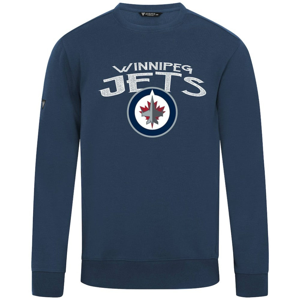 Winnipeg Jets Levelwear Zane Mission Sweatshirt - Navy - NHL