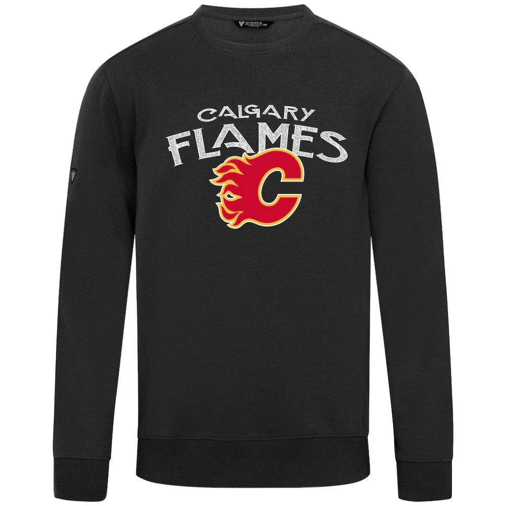 Calgary Flames Levelwear Zane Mission Sweatshirt - Black - NHL