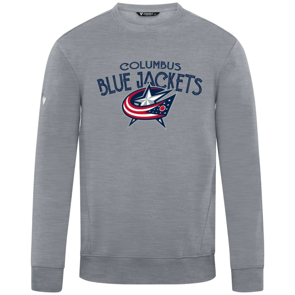 Columbus Blue Jackets Levelwear Zane Mission Sweatshirt - Gray - NHL