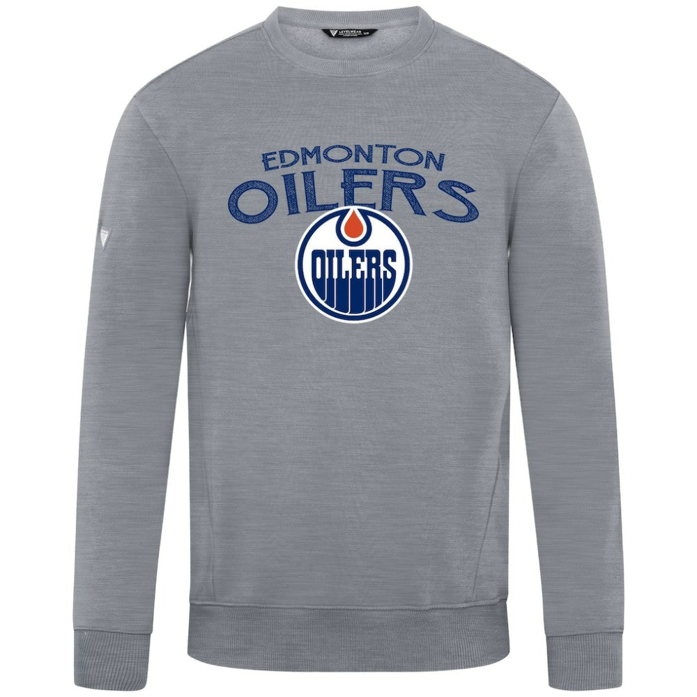Edmonton Oilers Levelwear Zane Mission Sweatshirt - Gray - NHL