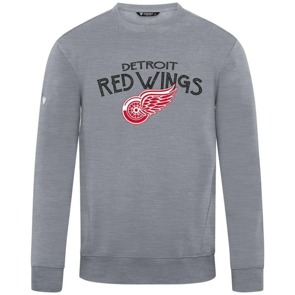 Detroit Red Wings Levelwear Zane Mission Sweatshirt - Gray - NHL