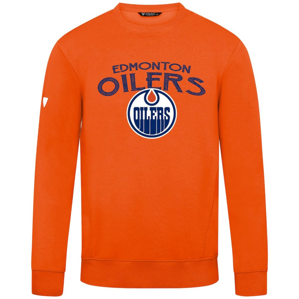 Edmonton Oilers Levelwear Zane Mission Sweatshirt - Orange - NHL