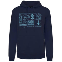 Seattle Kraken Levelwear Podium Campaign Pullover Hoodie - Deep Sea Blue - NHL