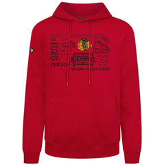 Chicago Blackhawks Levelwear Podium Campaign Pullover Hoodie - Red - NHL