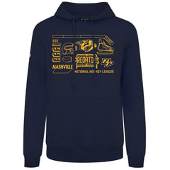 Nashville Predators Levelwear Podium Campaign Pullover Hoodie - Navy - NHL