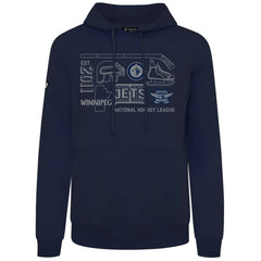 Winnipeg Jets Levelwear Podium Campaign Pullover Hoodie - Navy - NHL
