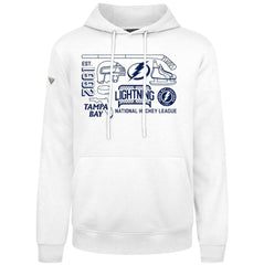 Tampa Bay Lightning Levelwear Podium Campaign Pullover Hoodie - White - NHL