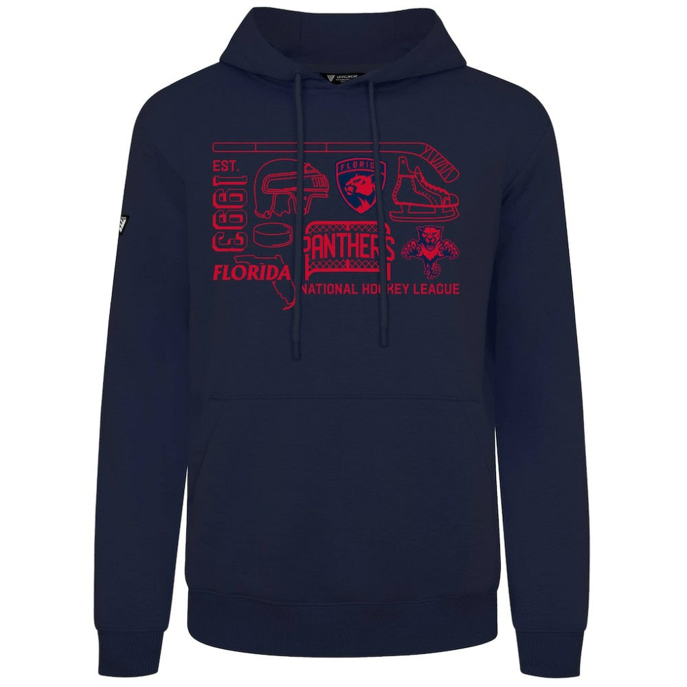 Florida Panthers Levelwear Podium Campaign Pullover Hoodie - Navy - NHL