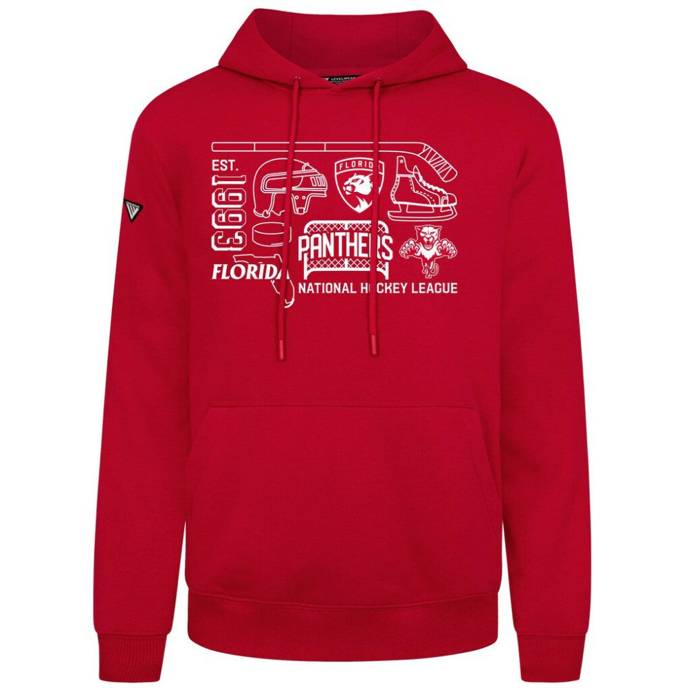 Florida Panthers Levelwear Podium Campaign Pullover Hoodie - Red - NHL
