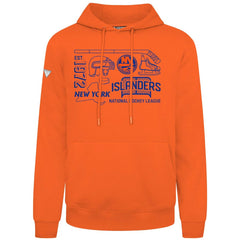 New York Islanders Levelwear Podium Campaign Pullover Hoodie - Orange - NHL