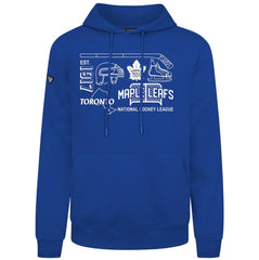 Toronto Maple Leafs Levelwear Podium Campaign Pullover Hoodie - Royal - NHL