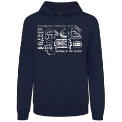 Vancouver Canucks Levelwear Podium Campaign Pullover Hoodie - Navy - NHL