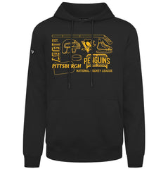 Pittsburgh Penguins Levelwear Podium Campaign Pullover Hoodie - Black - NHL
